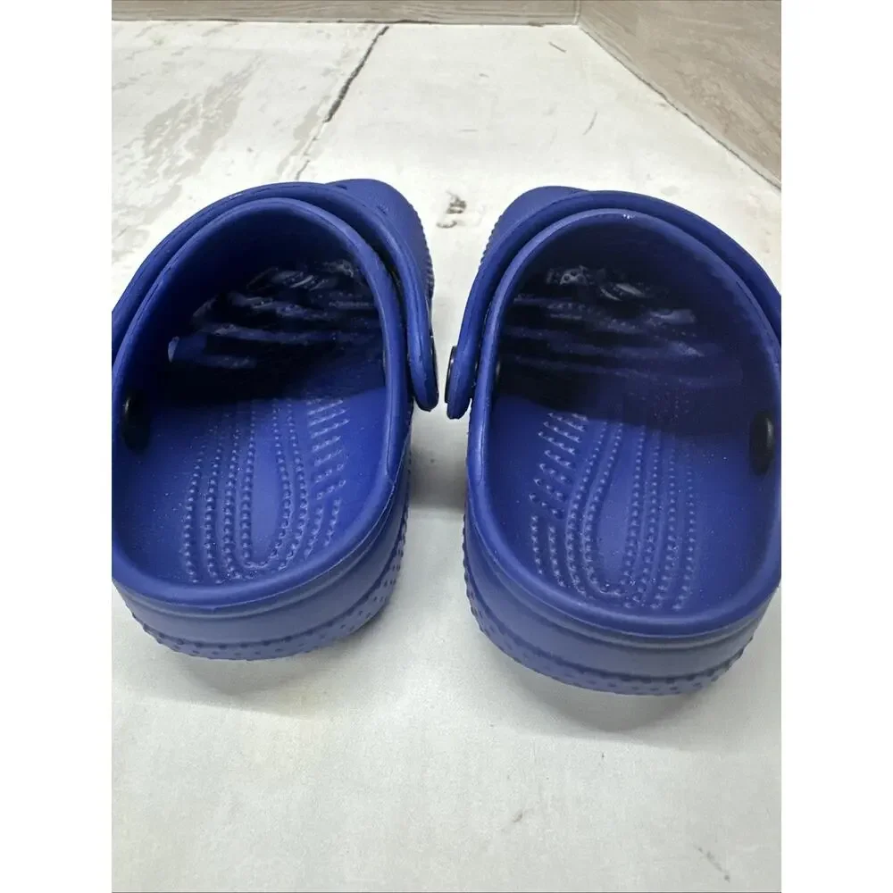 Crocs Classic Clog Baby Toddler SZ 2 3 Slip-On Blue Water Shoes Unisex My First
